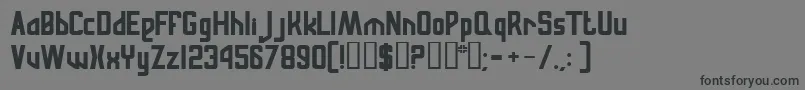 Russqn Font – Black Fonts on Gray Background