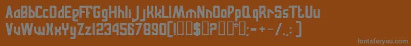 Russqn Font – Gray Fonts on Brown Background