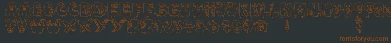 JmhMarianaBlanca Font – Brown Fonts on Black Background