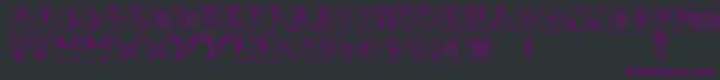 JmhMarianaBlanca Font – Purple Fonts on Black Background