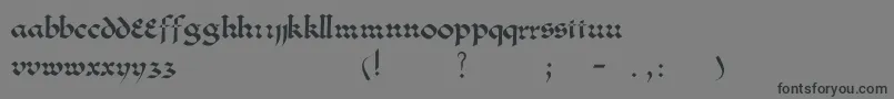 Greenowi Font – Black Fonts on Gray Background