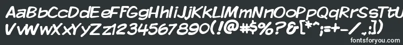 Шрифт Kmkdsp – белые шрифты