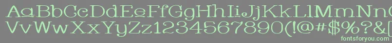 Whacuw Font – Green Fonts on Gray Background