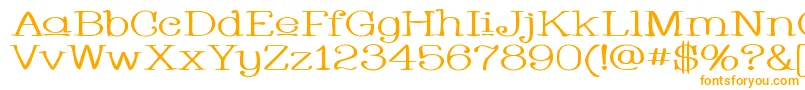 Whacuw Font – Orange Fonts on White Background