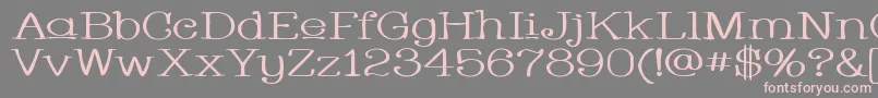 フォントWhacuw – 灰色の背景にピンクのフォント
