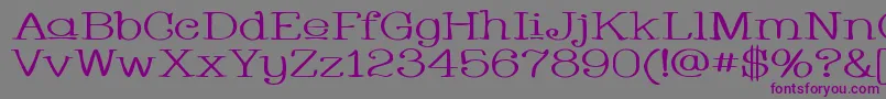 Whacuw-Schriftart – Violette Schriften auf grauem Hintergrund