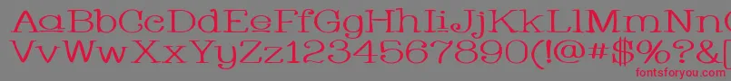 Whacuw Font – Red Fonts on Gray Background