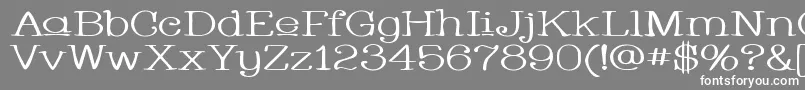 Whacuw Font – White Fonts on Gray Background