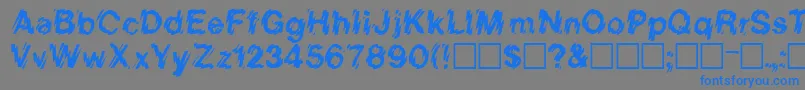 SanDiego Font – Blue Fonts on Gray Background