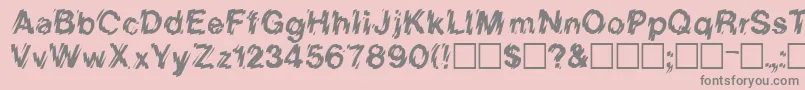 SanDiego Font – Gray Fonts on Pink Background