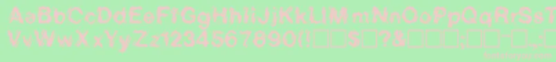 SanDiego Font – Pink Fonts on Green Background