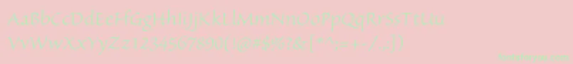 SanvitoproLt Font – Green Fonts on Pink Background