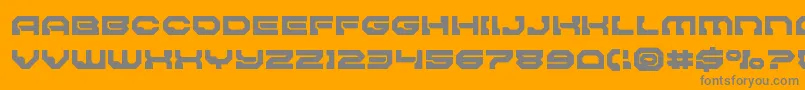 Pulsarclasssolid Font – Gray Fonts on Orange Background