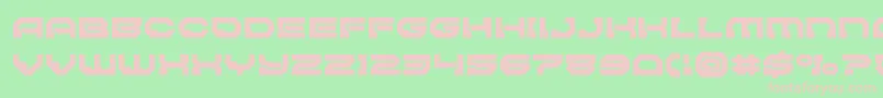 Pulsarclasssolid Font – Pink Fonts on Green Background