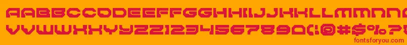 Pulsarclasssolid Font – Red Fonts on Orange Background