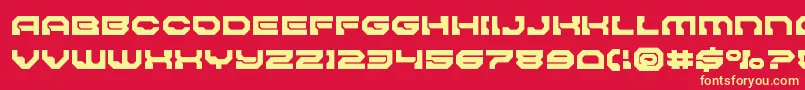 Pulsarclasssolid Font – Yellow Fonts on Red Background