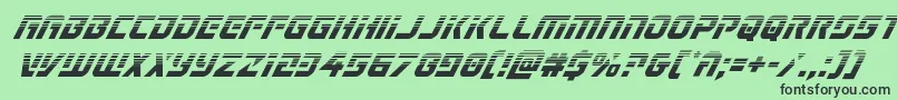 Legiosabinahalfital Font – Black Fonts on Green Background