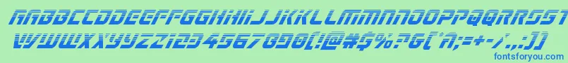 Legiosabinahalfital Font – Blue Fonts on Green Background