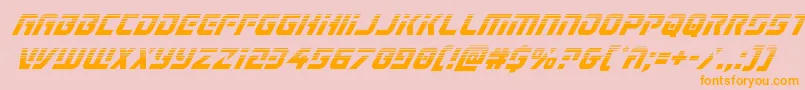 Legiosabinahalfital Font – Orange Fonts on Pink Background