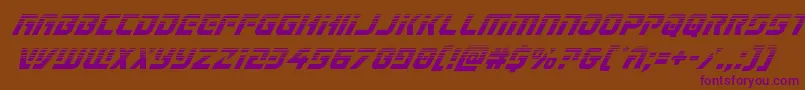 Legiosabinahalfital Font – Purple Fonts on Brown Background