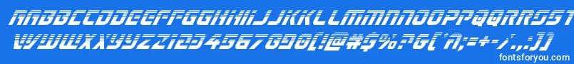 Legiosabinahalfital Font – White Fonts on Blue Background