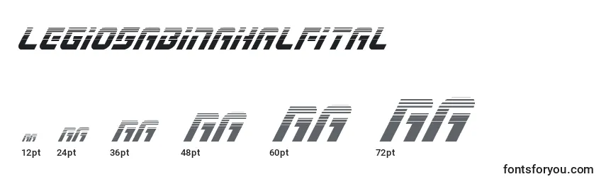 Legiosabinahalfital Font Sizes