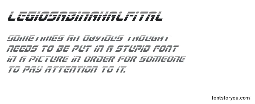 Legiosabinahalfital Font