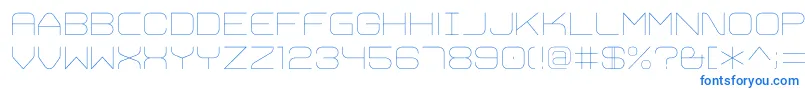 TrivialUltralight-fontti – siniset fontit
