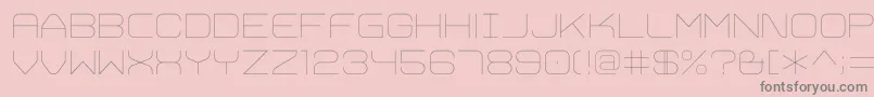 Шрифт TrivialUltralight – серые шрифты на розовом фоне