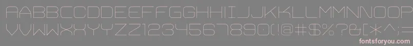 TrivialUltralight Font – Pink Fonts on Gray Background