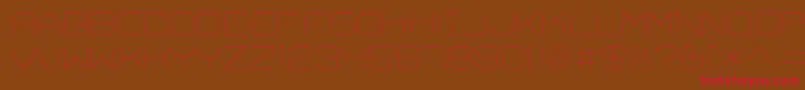 TrivialUltralight Font – Red Fonts on Brown Background