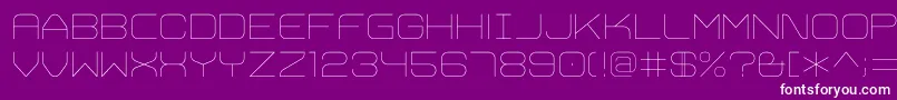 TrivialUltralight Font – White Fonts on Purple Background