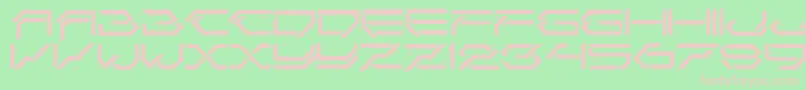 CorruptorLdr Font – Pink Fonts on Green Background