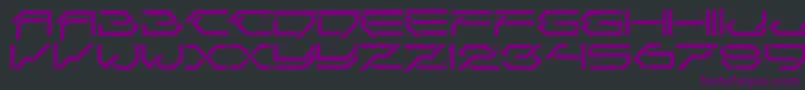 CorruptorLdr Font – Purple Fonts on Black Background