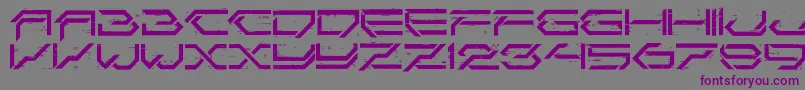 CorruptorLdr Font – Purple Fonts on Gray Background