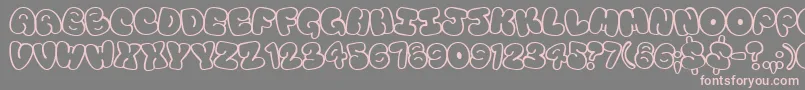 Tourist Font – Pink Fonts on Gray Background