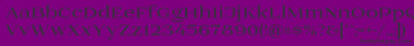 フォントPrida01bold – 紫の背景に黒い文字