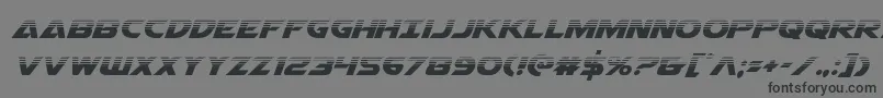 Airstrikehalf Font – Black Fonts on Gray Background