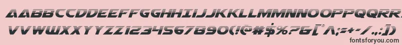 Airstrikehalf-Schriftart – Schwarze Schriften auf rosa Hintergrund