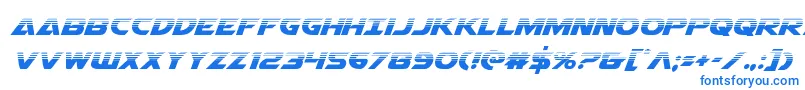 Airstrikehalf Font – Blue Fonts on White Background