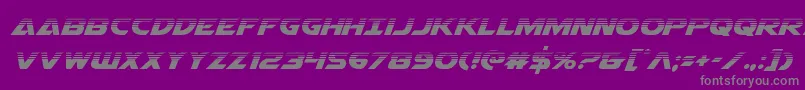 Airstrikehalf Font – Gray Fonts on Purple Background