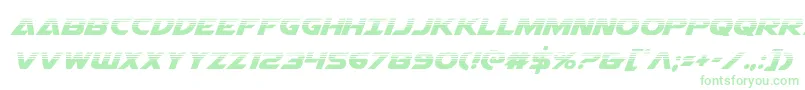 Airstrikehalf Font – Green Fonts on White Background