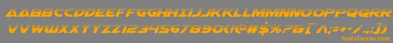 Шрифт Airstrikehalf – оранжевые шрифты на сером фоне