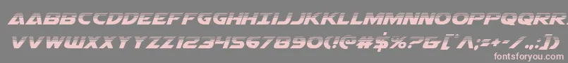 Airstrikehalf Font – Pink Fonts on Gray Background