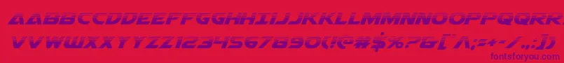 Airstrikehalf-fontti – violetit fontit punaisella taustalla