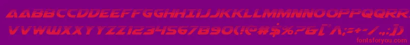 Airstrikehalf Font – Red Fonts on Purple Background