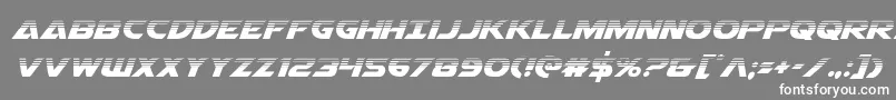 Airstrikehalf-Schriftart – Weiße Schriften auf grauem Hintergrund