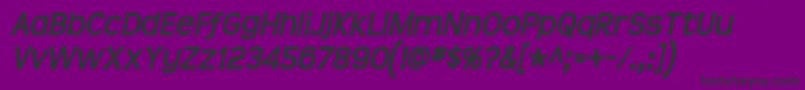 Teen Bolditalic Font – Black Fonts on Purple Background