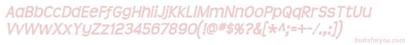 Teen Bolditalic Font – Pink Fonts on White Background