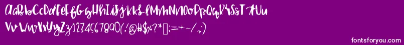 En savoir plus sur la police Shailettering Police Shailettering – polices blanches sur fond violet